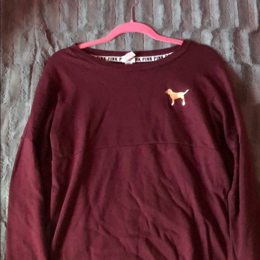 Pink burgundy sweatshirt